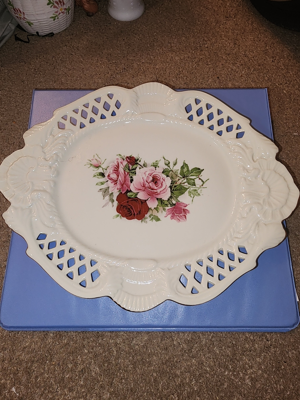 Formalities By Baum Brothers White Porcelain Decorative Platter.